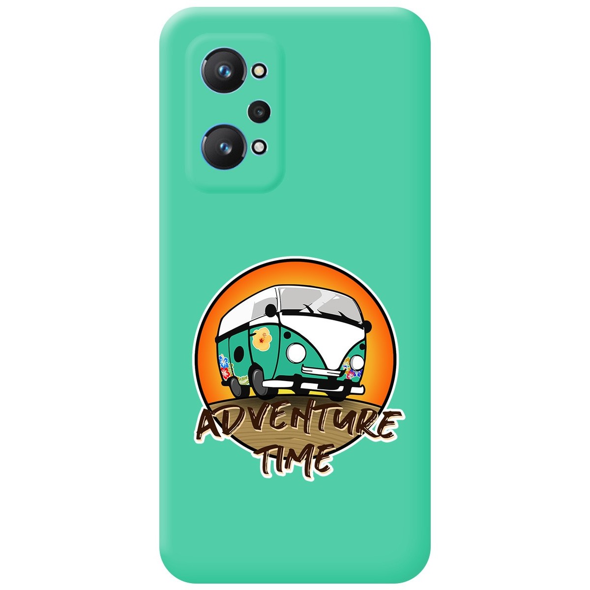Funda Silicona Líquida Verde para Realme GT NEO 2 5G diseño Adventure Time Dibujos