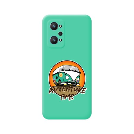 Funda Silicona Líquida Verde para Realme GT NEO 2 5G diseño Adventure Time Dibujos