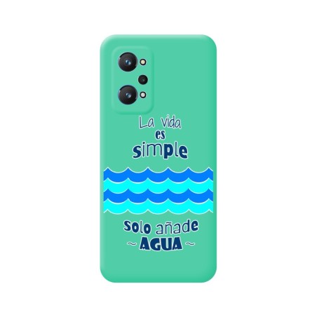 Funda Silicona Líquida Verde para Realme GT NEO 2 5G diseño Agua Dibujos