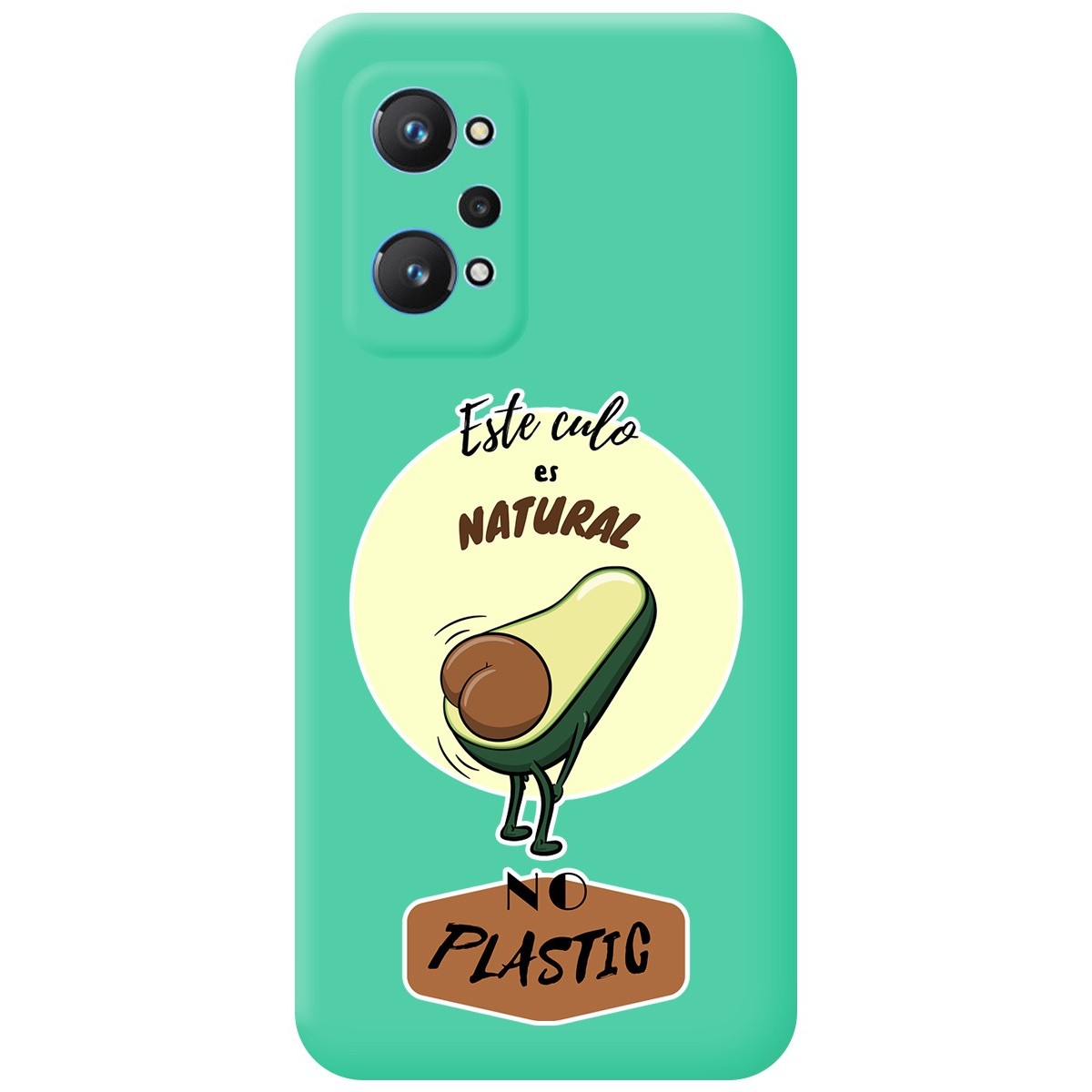 Funda Silicona Líquida Verde para Realme GT NEO 2 5G diseño Culo Natural Dibujos