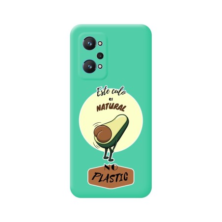 Funda Silicona Líquida Verde para Realme GT NEO 2 5G diseño Culo Natural Dibujos