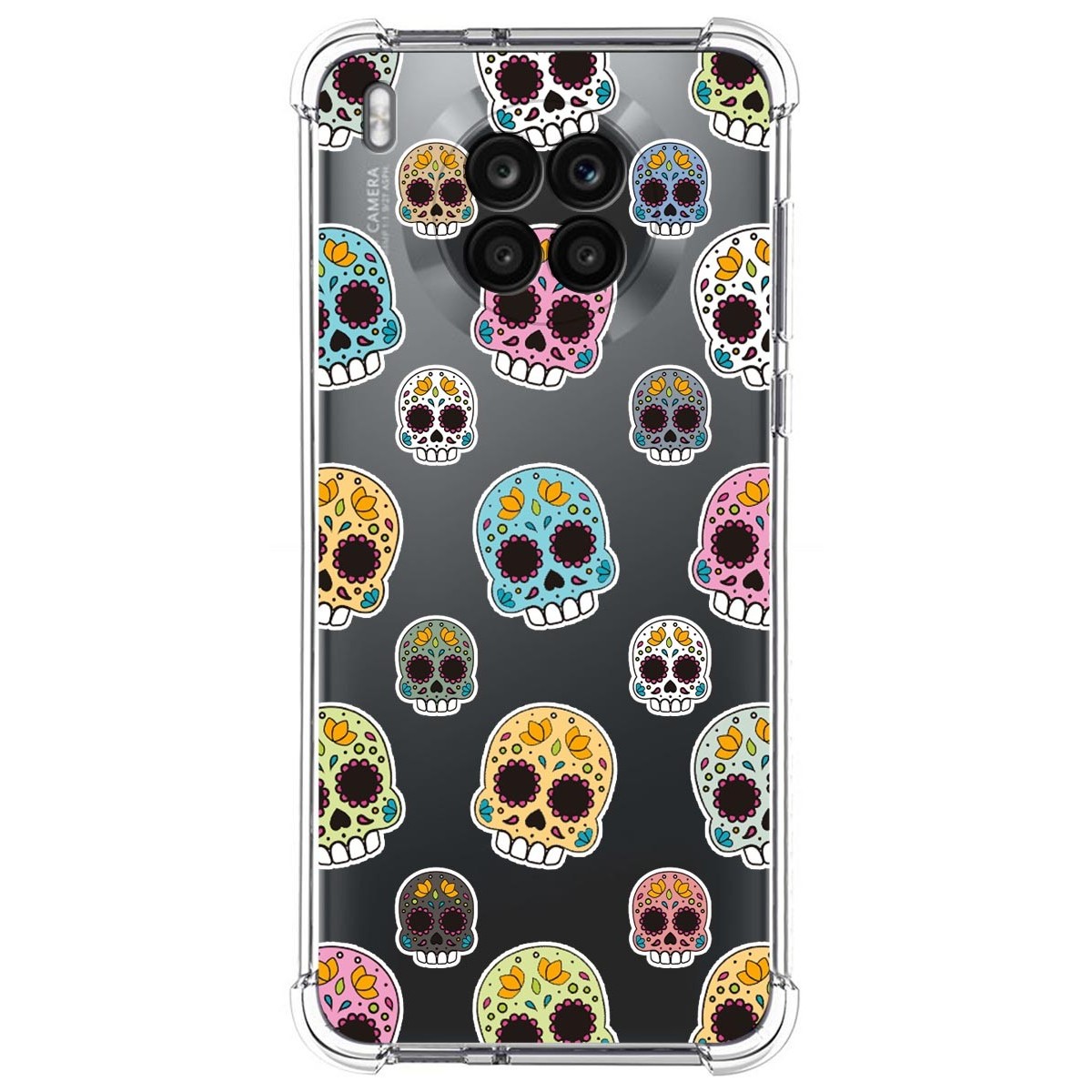 Funda Silicona Antigolpes para Huawei Honor 50 Lite 5G / Nova 8i diseño Catrina Dibujos