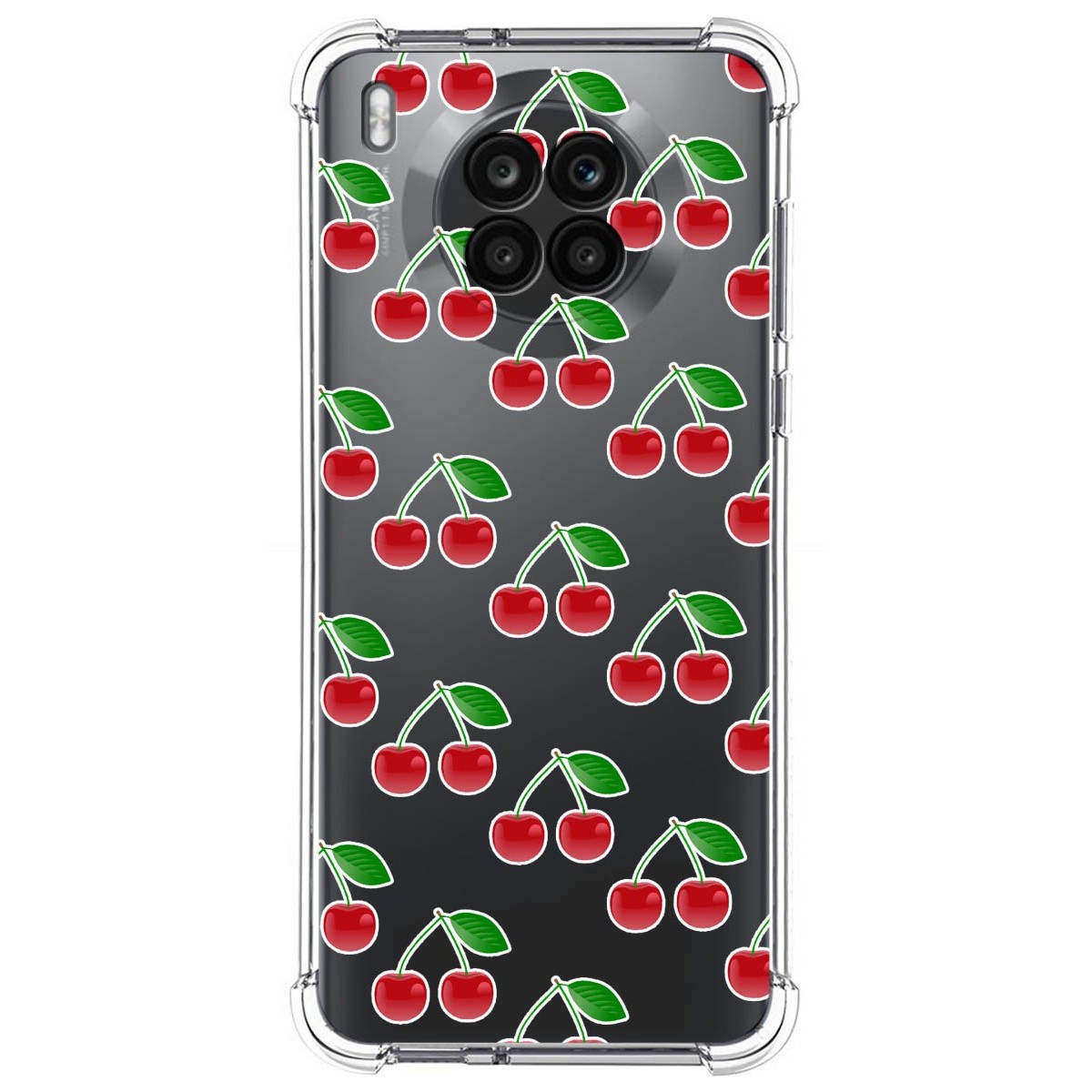 Funda Silicona Antigolpes para Huawei Honor 50 Lite 5G / Nova 8i diseño Cerezas Dibujos