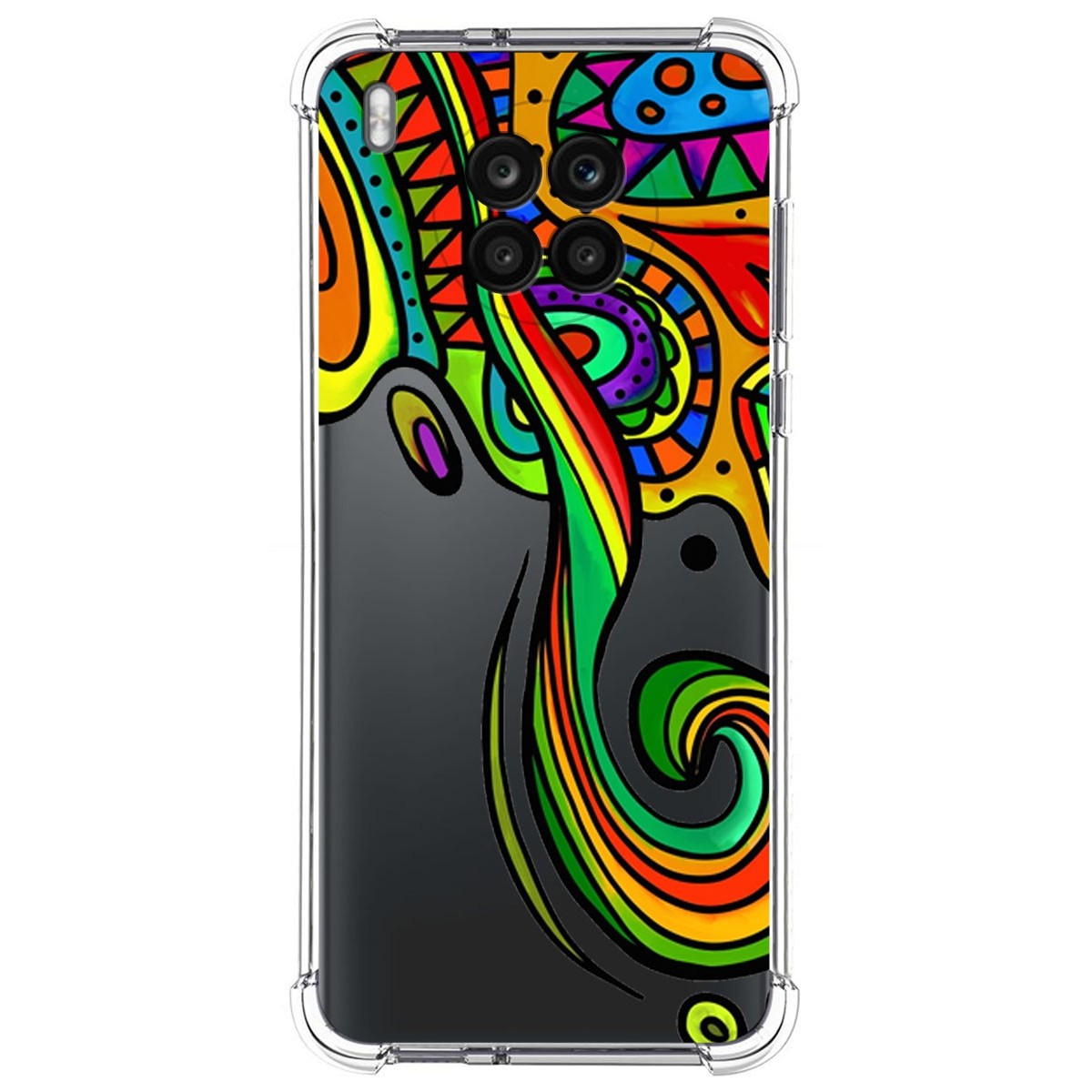 Funda Silicona Antigolpes para Huawei Honor 50 Lite 5G / Nova 8i diseño Colores Dibujos