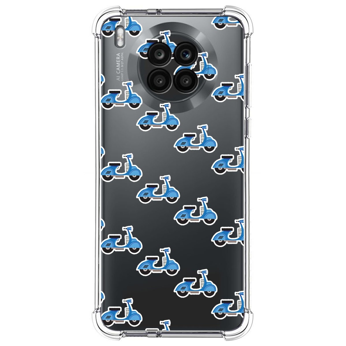Funda Silicona Antigolpes para Huawei Honor 50 Lite 5G / Nova 8i diseño Scooter Dibujos
