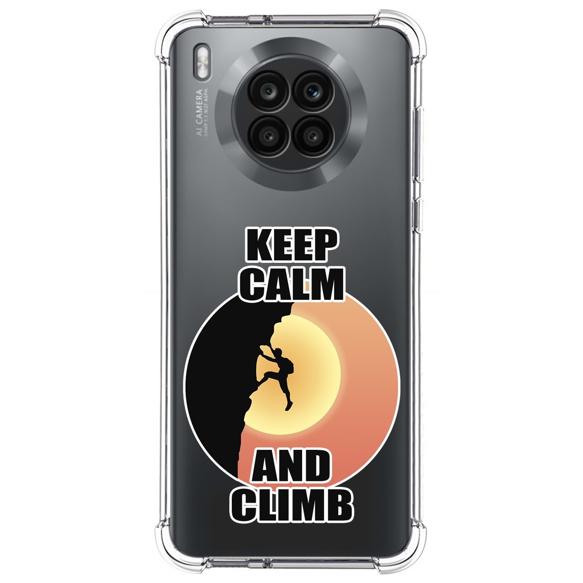 Funda Silicona Antigolpes para Huawei Honor 50 Lite 5G / Nova 8i diseño Hombre Escalada Dibujos