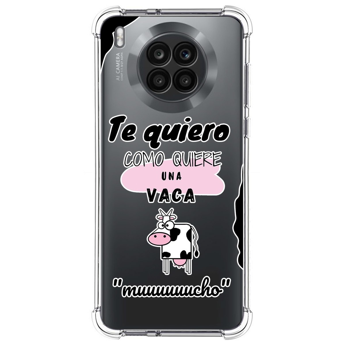 Funda Silicona Antigolpes para Huawei Honor 50 Lite 5G / Nova 8i diseño Vaca Dibujos