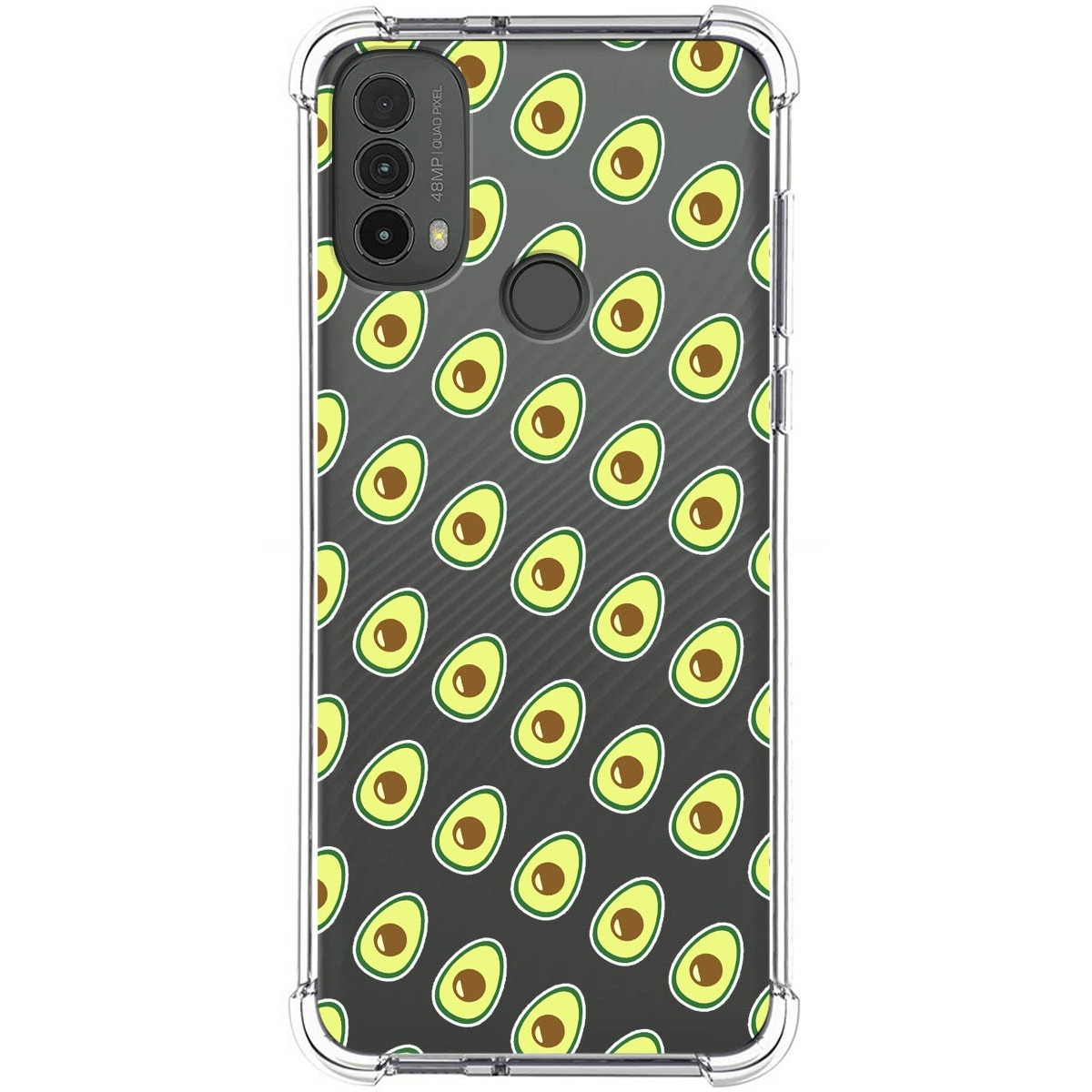 Funda Silicona Antigolpes para Motorola Moto E40 diseño Aguacate Dibujos