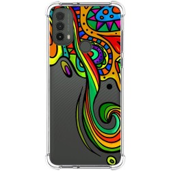 Funda Silicona Antigolpes para Motorola Moto E40 diseño Colores Dibujos