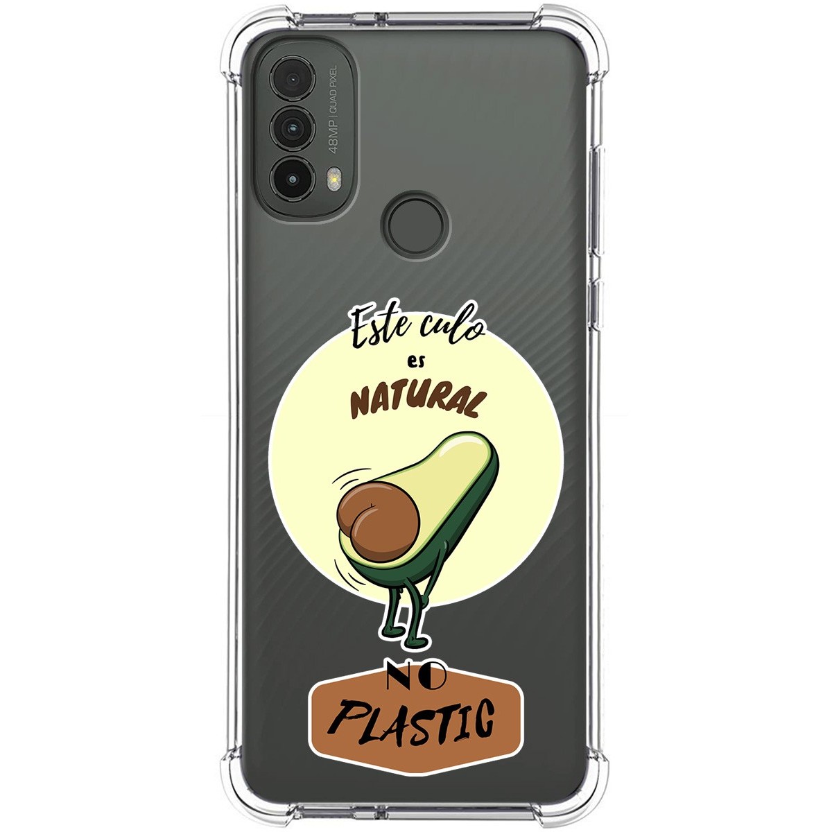 Funda Silicona Antigolpes para Motorola Moto E40 diseño Culo Natural Dibujos