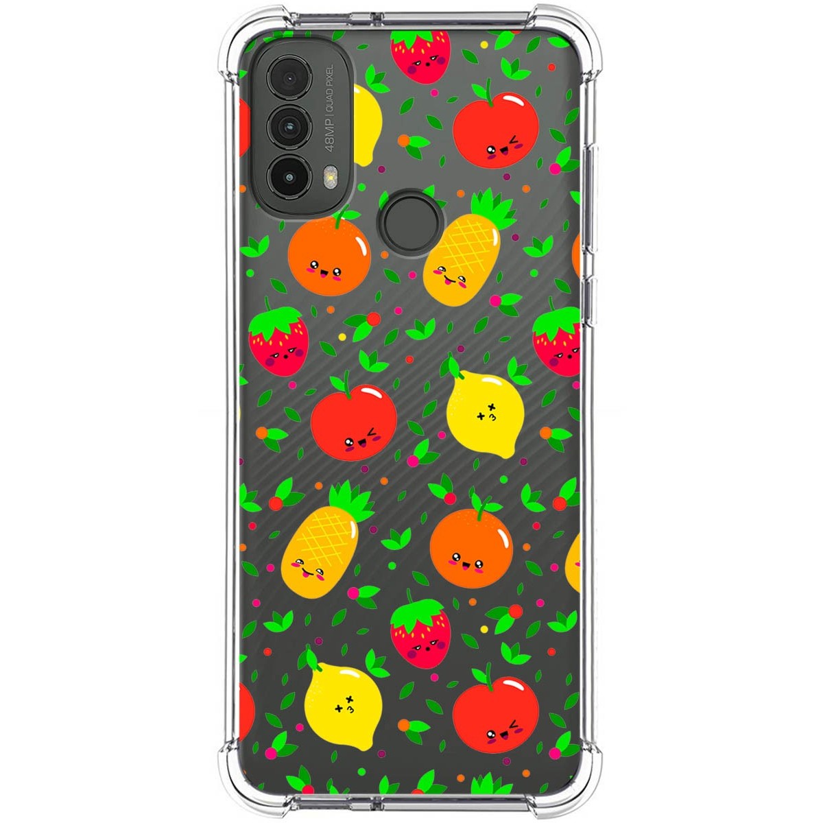 Funda Silicona Antigolpes para Motorola Moto E40 diseño Frutas 01 Dibujos