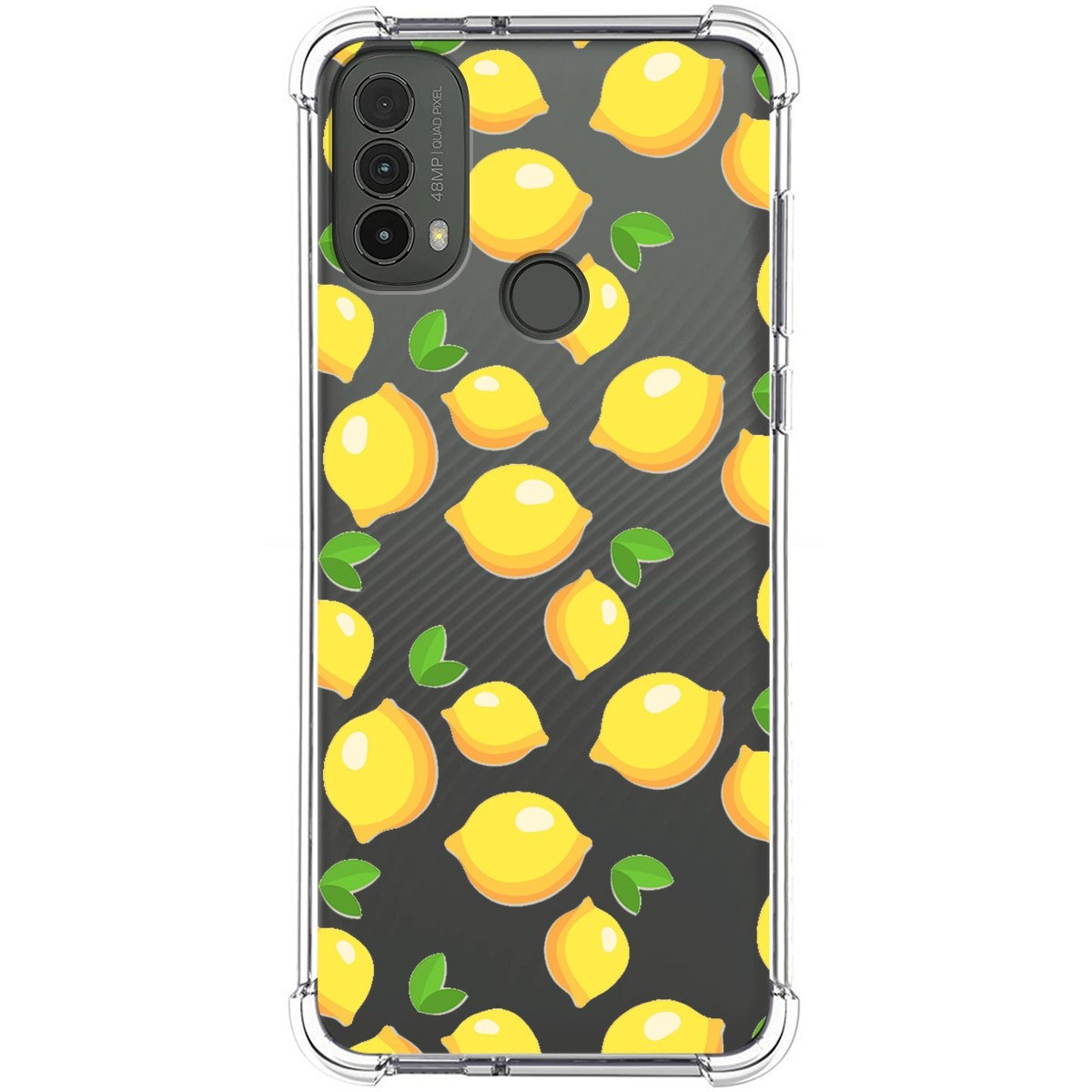 Funda Silicona Antigolpes para Motorola Moto E40 diseño Limones Dibujos