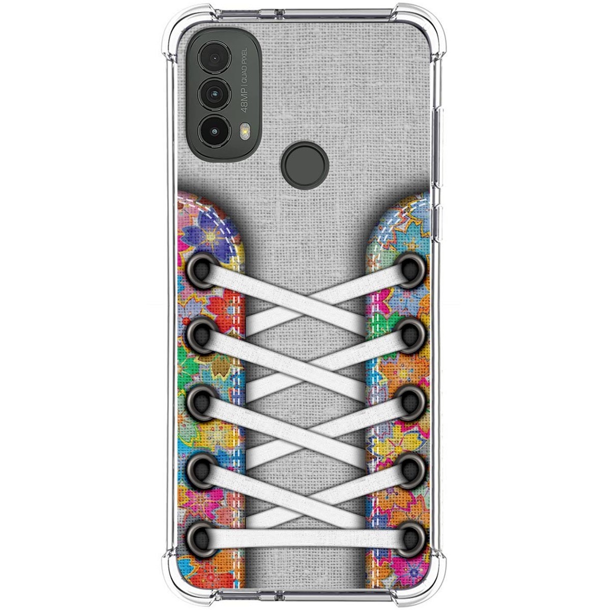 Funda Silicona Antigolpes para Motorola Moto E40 diseño Zapatillas 04 Dibujos
