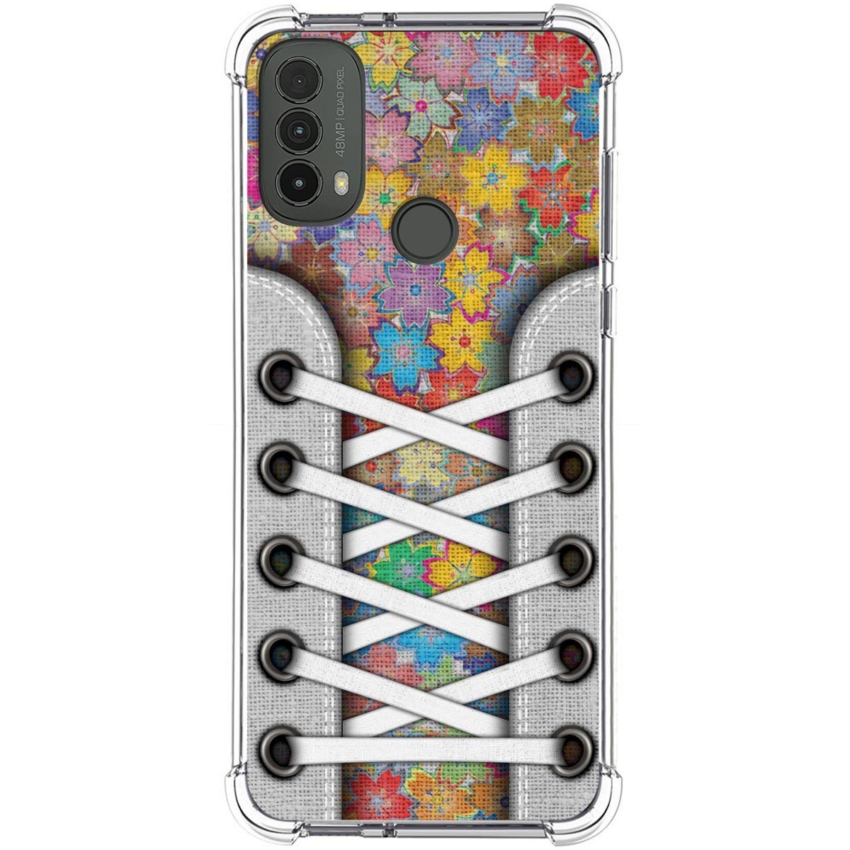 Funda Silicona Antigolpes para Motorola Moto E40 diseño Zapatillas 05 Dibujos