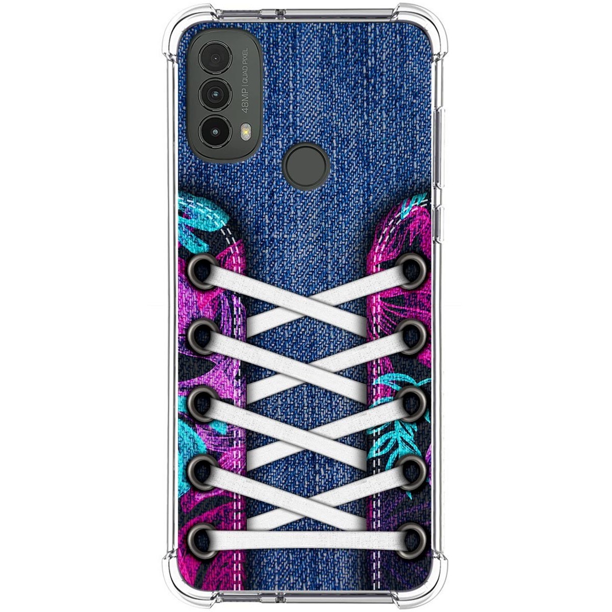Funda Silicona Antigolpes para Motorola Moto E40 diseño Zapatillas 06 Dibujos
