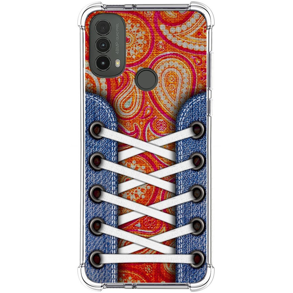 Funda Silicona Antigolpes para Motorola Moto E40 diseño Zapatillas 10 Dibujos