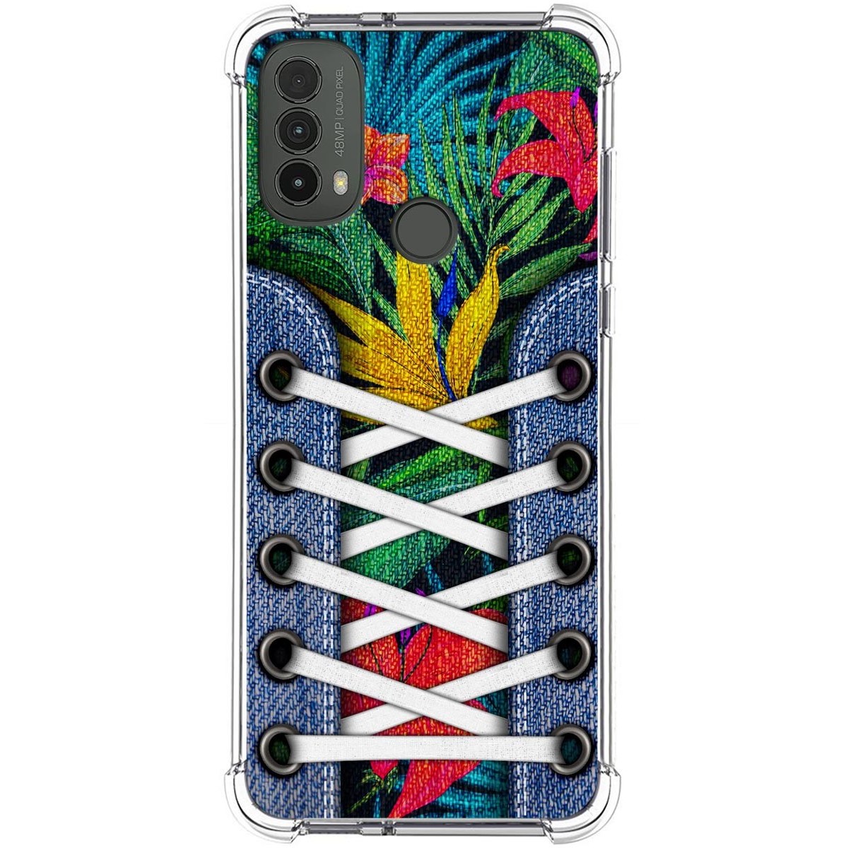 Funda Silicona Antigolpes para Motorola Moto E40 diseño Zapatillas 12 Dibujos