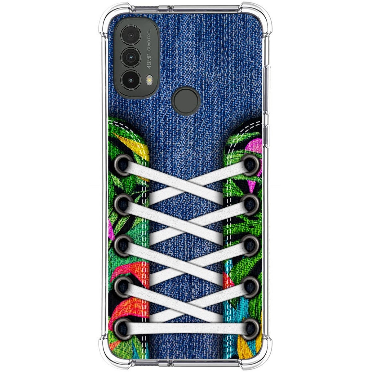 Funda Silicona Antigolpes para Motorola Moto E40 diseño Zapatillas 13 Dibujos