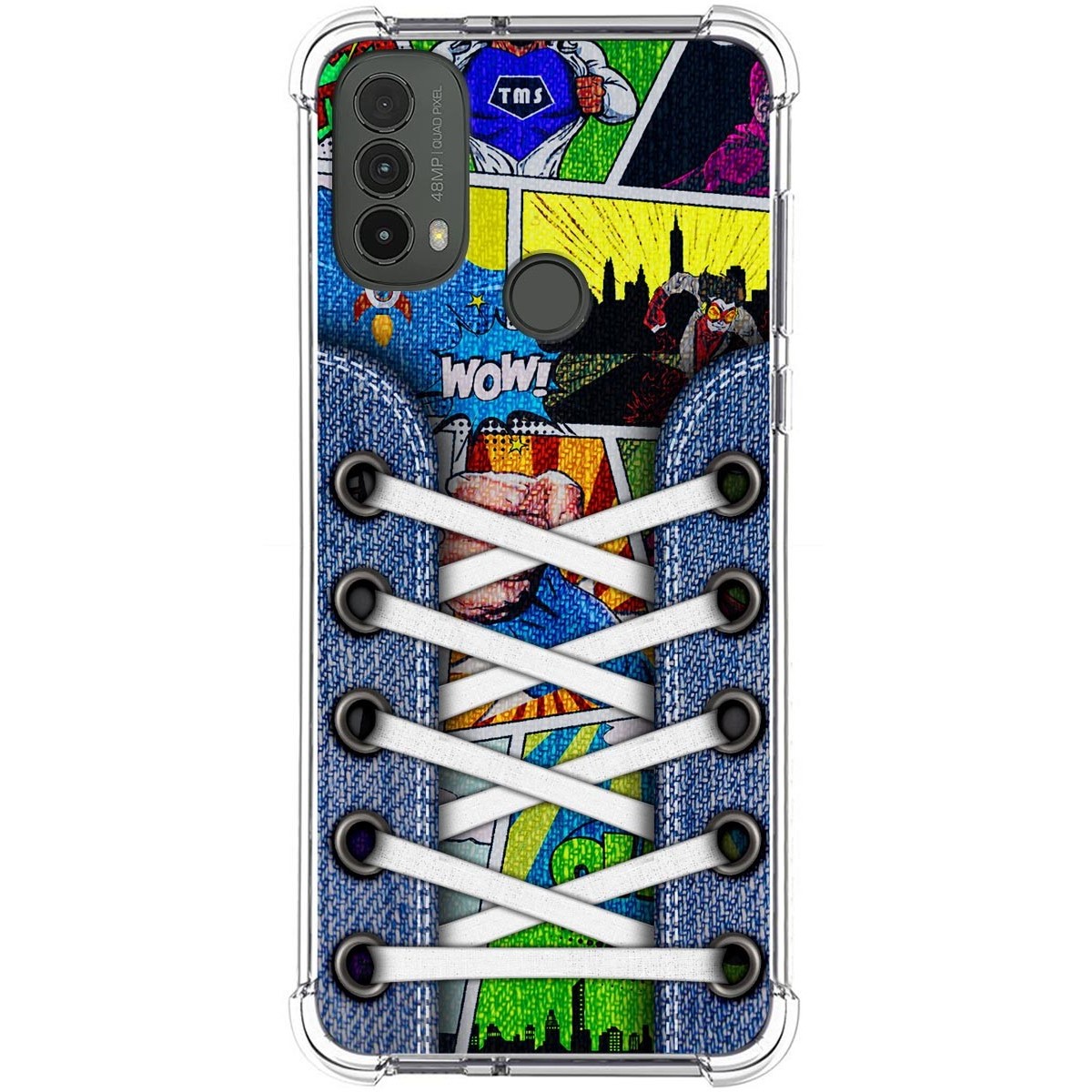 Funda Silicona Antigolpes para Motorola Moto E40 diseño Zapatillas 14 Dibujos