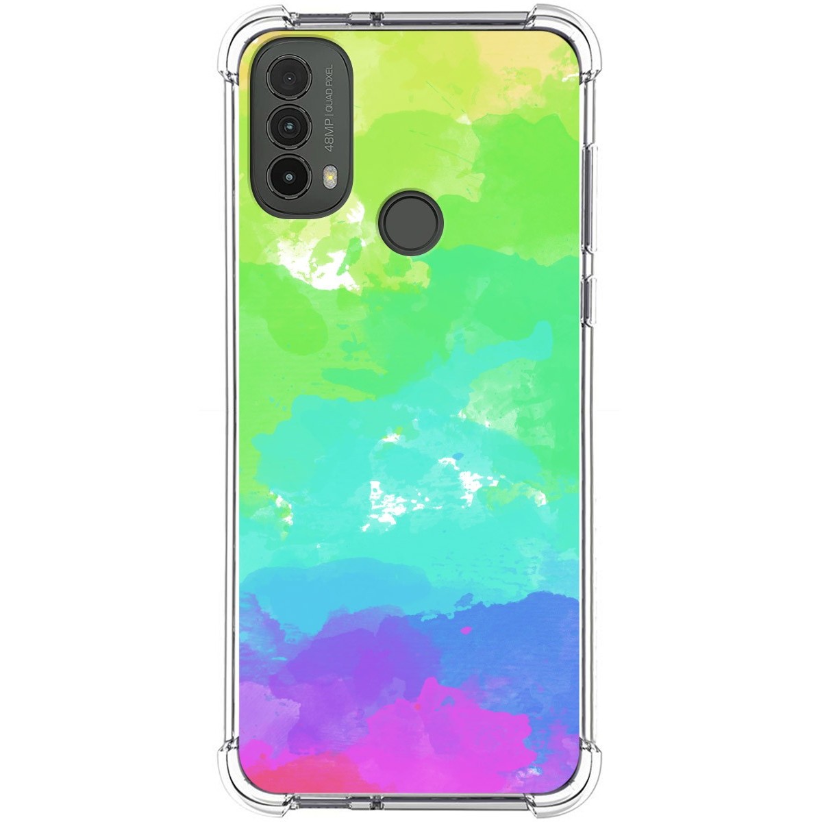 Funda Silicona Antigolpes para Motorola Moto E40 diseño Acuarela 03 Dibujos
