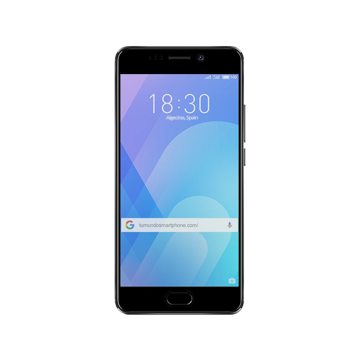 Protector Cristal Templado Frontal Completo Negro para Meizu M6 Note Vidrio