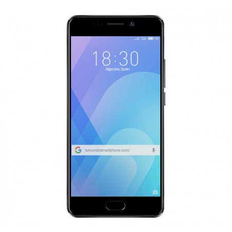 Protector Cristal Templado Frontal Completo Negro para Meizu M6 Note Vidrio