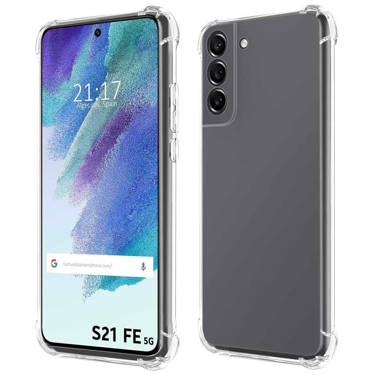 Funda Silicona Antigolpes Transparente para Samsung Galaxy S21 FE 5G