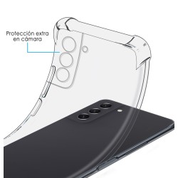 Funda Silicona Antigolpes Transparente para Samsung Galaxy S21 FE 5G 2