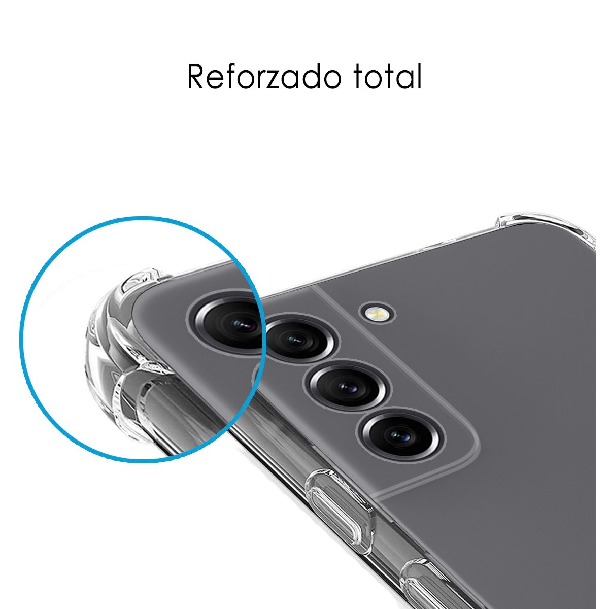 Funda Silicona Antigolpes Transparente para Samsung Galaxy S21 FE 5G