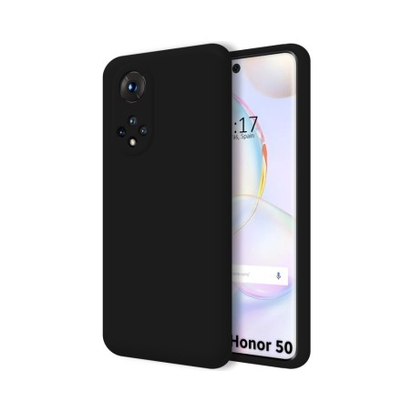 Funda Silicona Líquida Ultra Suave para Huawei Honor 50 5G / Nova 9 color Negra