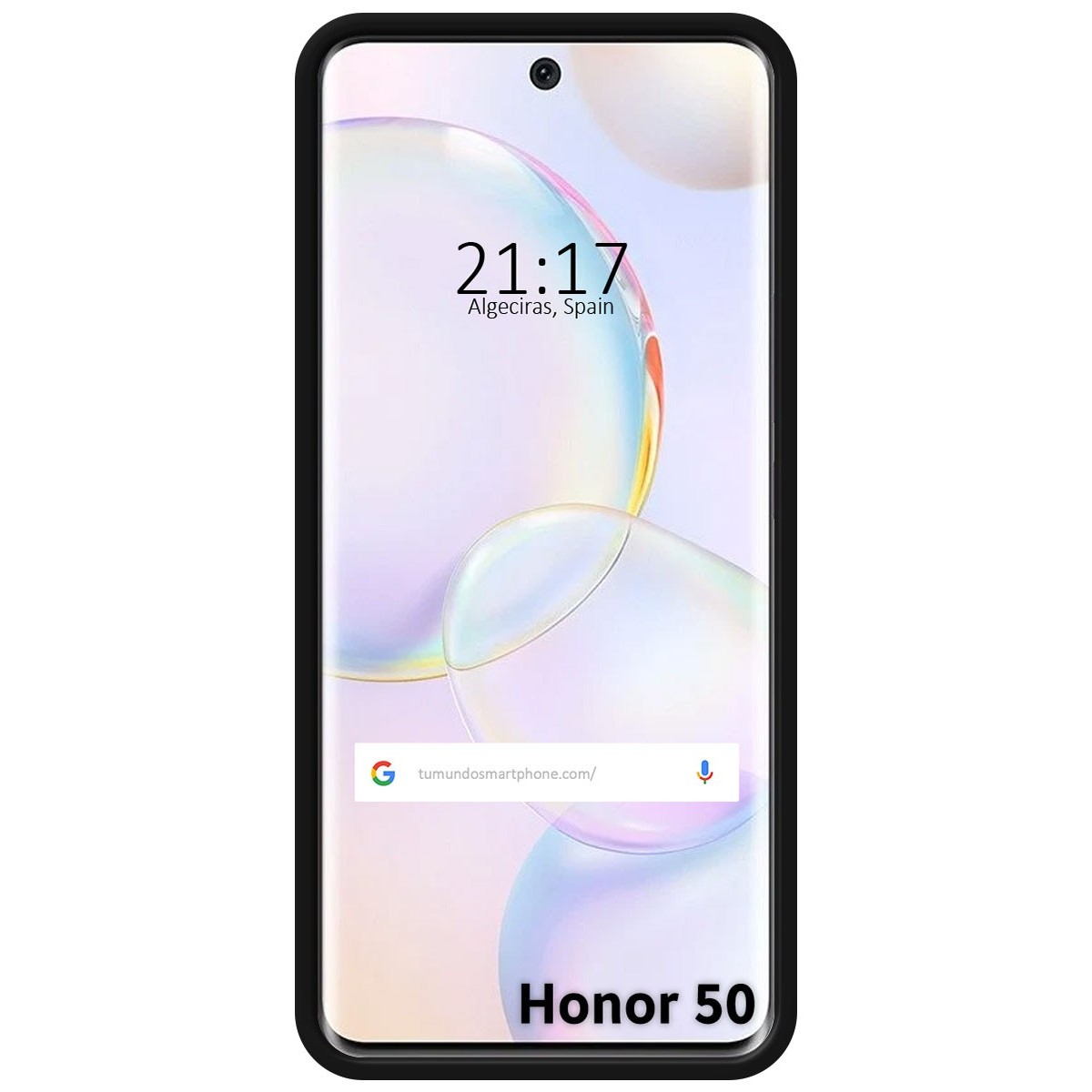 Funda Silicona Líquida Ultra Suave para Huawei Honor 50 5G / Nova 9 color Negra