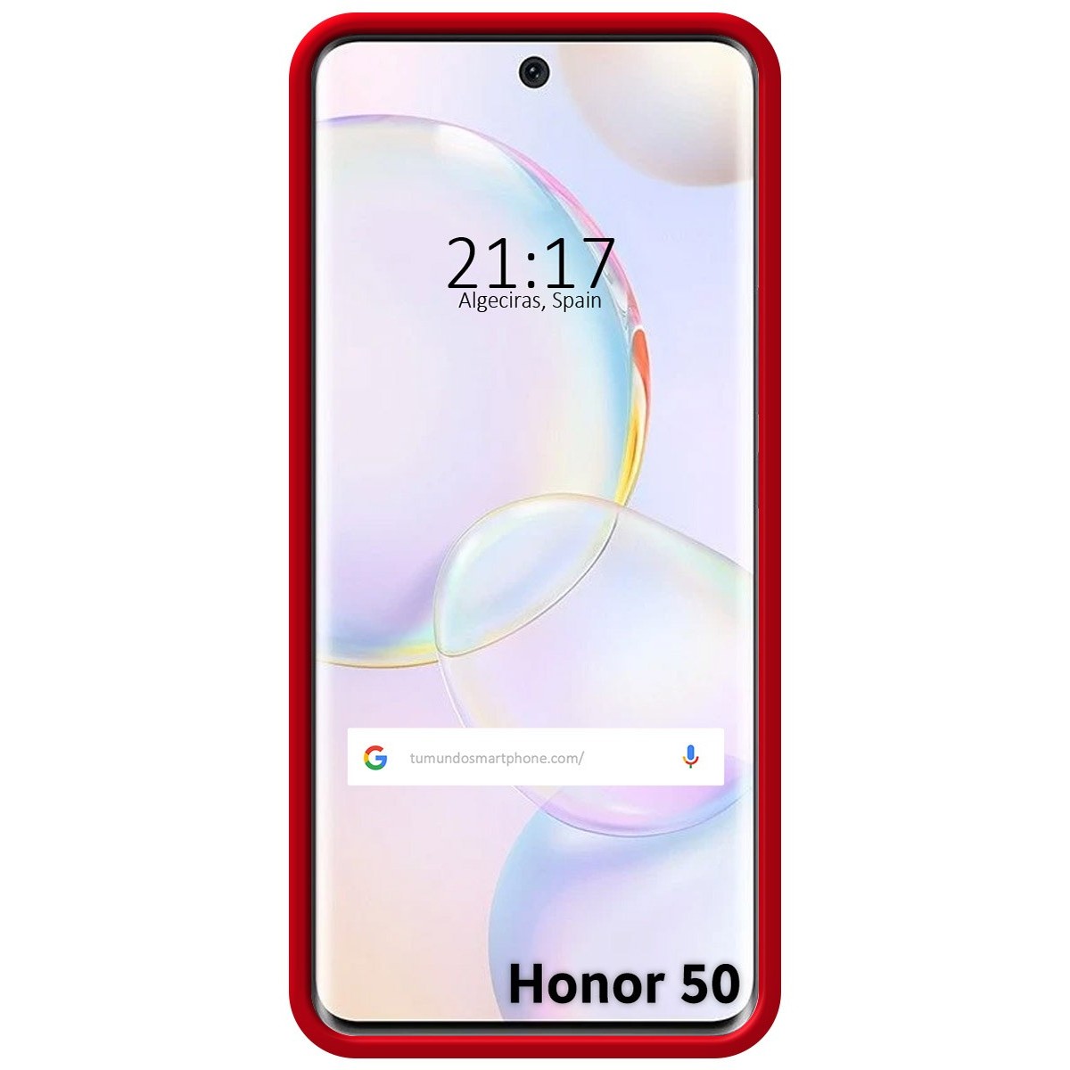 Funda Silicona Líquida Ultra Suave para Huawei Honor 50 5G / Nova 9 color Roja