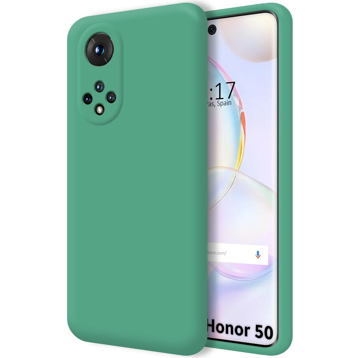 Funda Silicona Líquida Ultra Suave para Huawei Honor 50 5G / Nova 9 color Verde