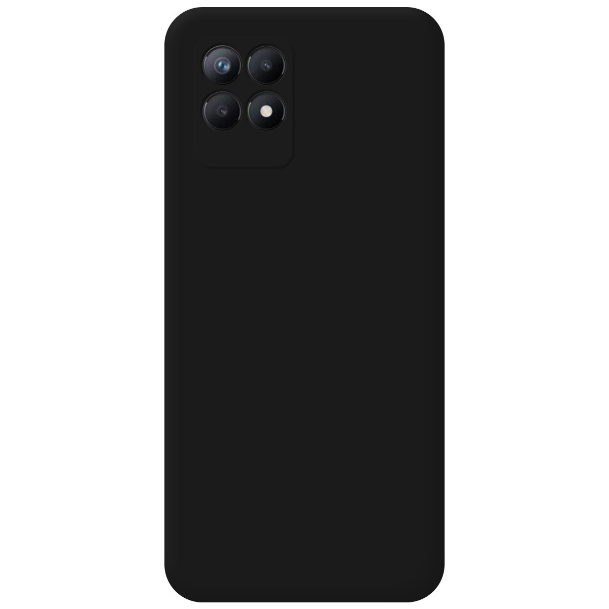 Funda Silicona Líquida Ultra Suave para Realme 8i color Negra