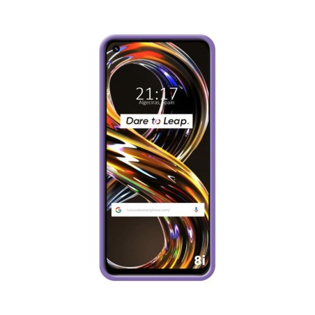 Funda Silicona Líquida Ultra Suave para Realme 8i color Morada