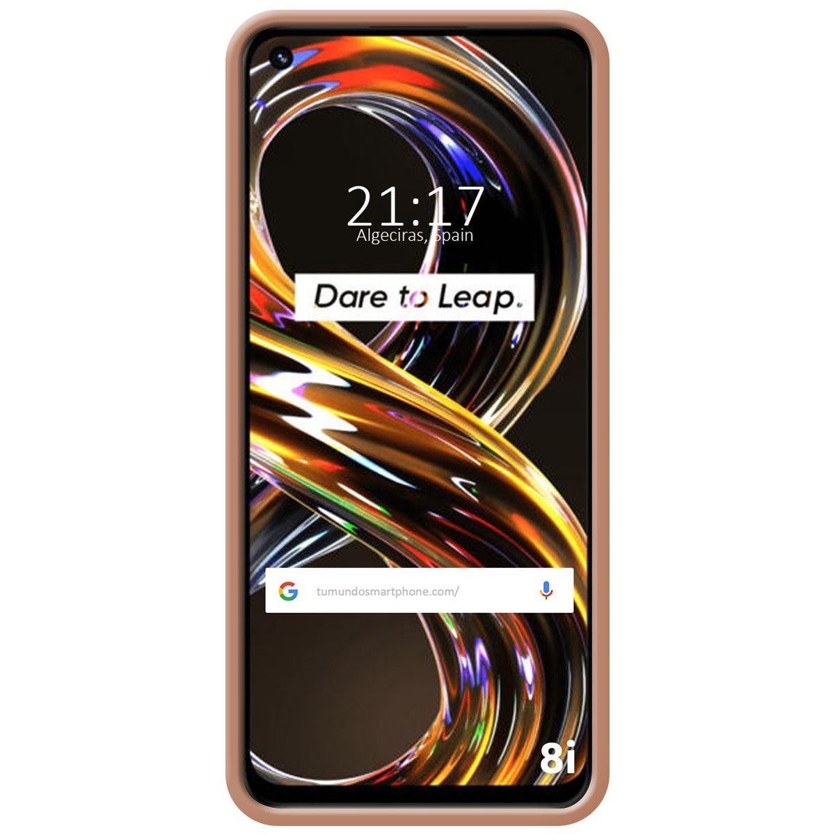Funda Silicona Líquida Ultra Suave para Realme 8i color Rosa