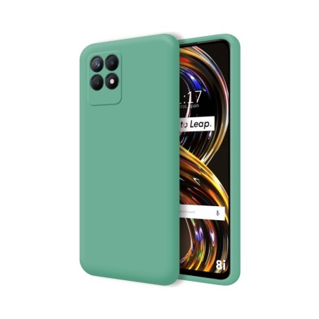 Funda Silicona Líquida Ultra Suave para Realme 8i color Verde