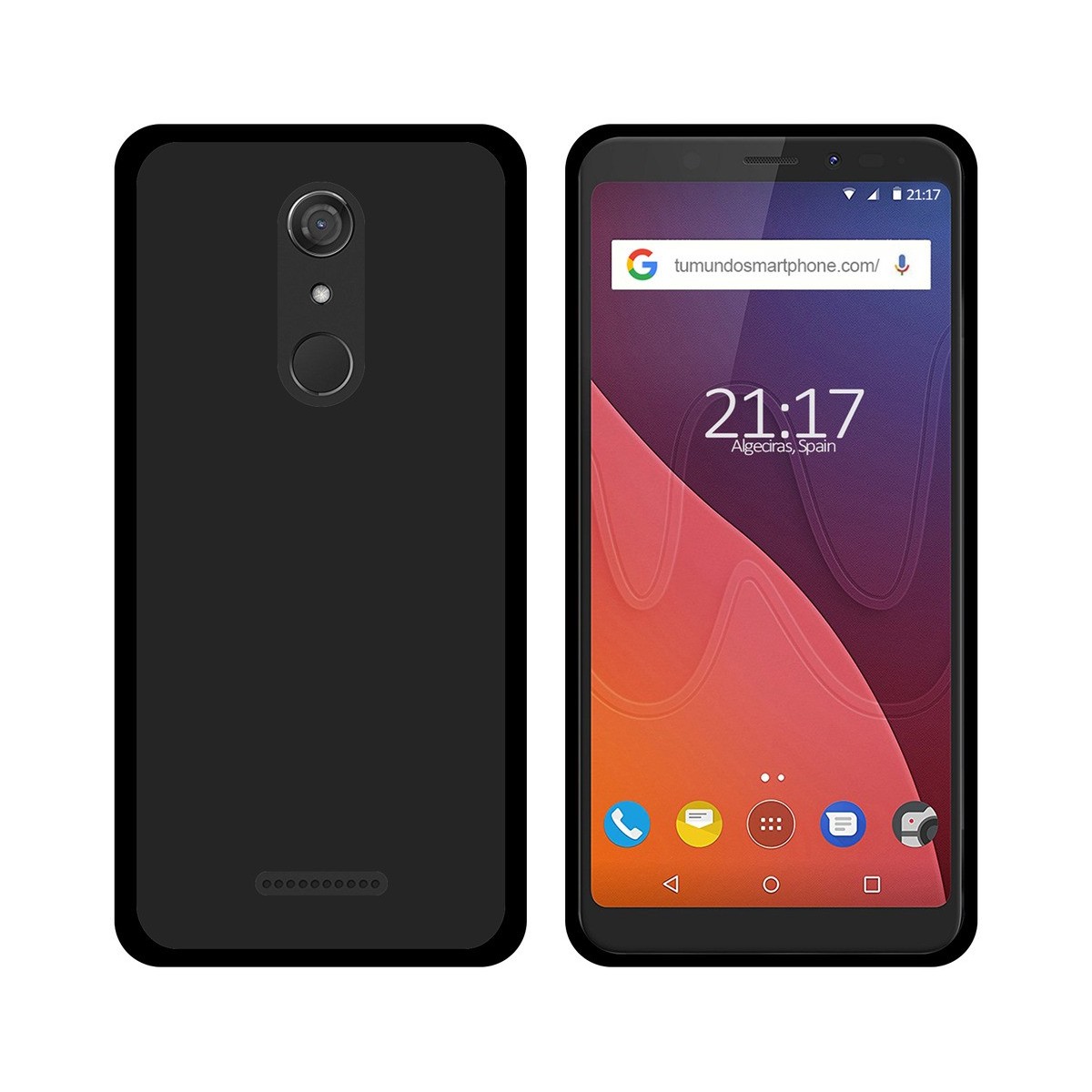 Funda Gel Tpu para Wiko View Color Negra