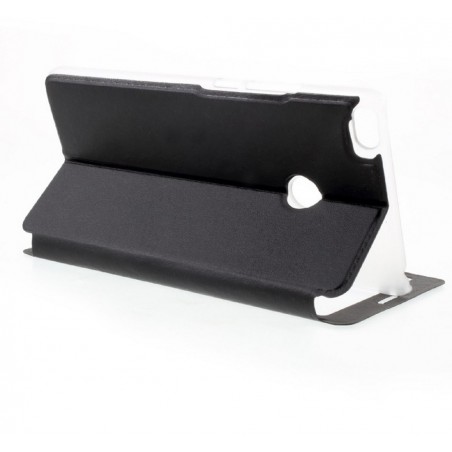 Funda Soporte Piel Negra Con Ventana para Xiaomi Redmi Note 5A Pro / 5A Prime Flip Libro