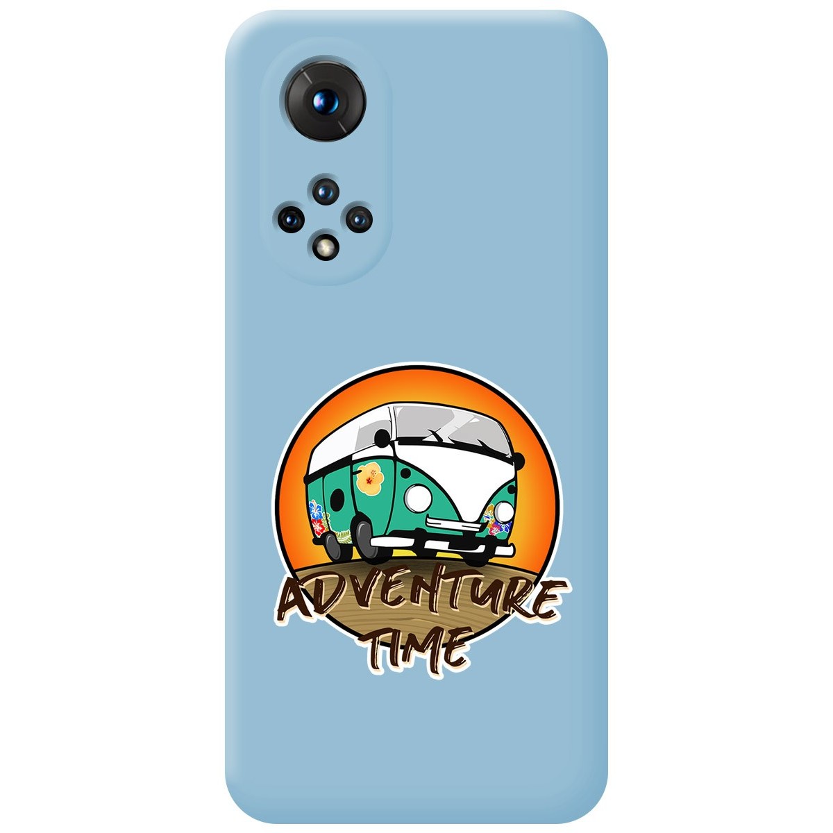 Funda Silicona Líquida Azul para Huawei Honor 50 5G / Nova 9 diseño Adventure Time Dibujos