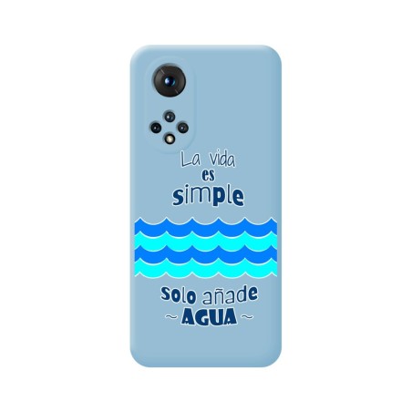 Funda Silicona Líquida Azul para Huawei Honor 50 5G / Nova 9 diseño Agua Dibujos