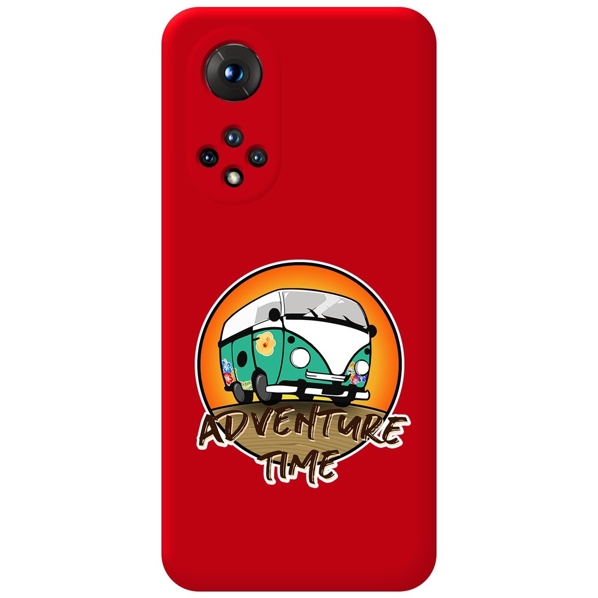 Funda Silicona Líquida Roja para Huawei Honor 50 5G / Nova 9 diseño Adventure Time Dibujos