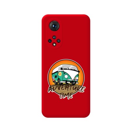 Funda Silicona Líquida Roja para Huawei Honor 50 5G / Nova 9 diseño Adventure Time Dibujos