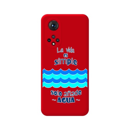 Funda Silicona Líquida Roja para Huawei Honor 50 5G / Nova 9 diseño Agua Dibujos