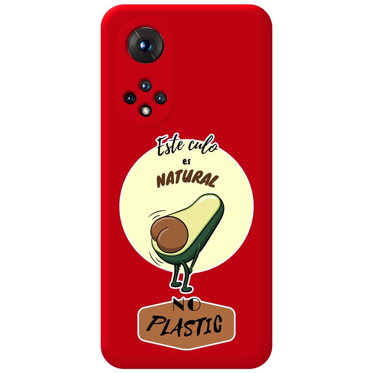 Funda Silicona Líquida Roja para Huawei Honor 50 5G / Nova 9 diseño Culo Natural Dibujos