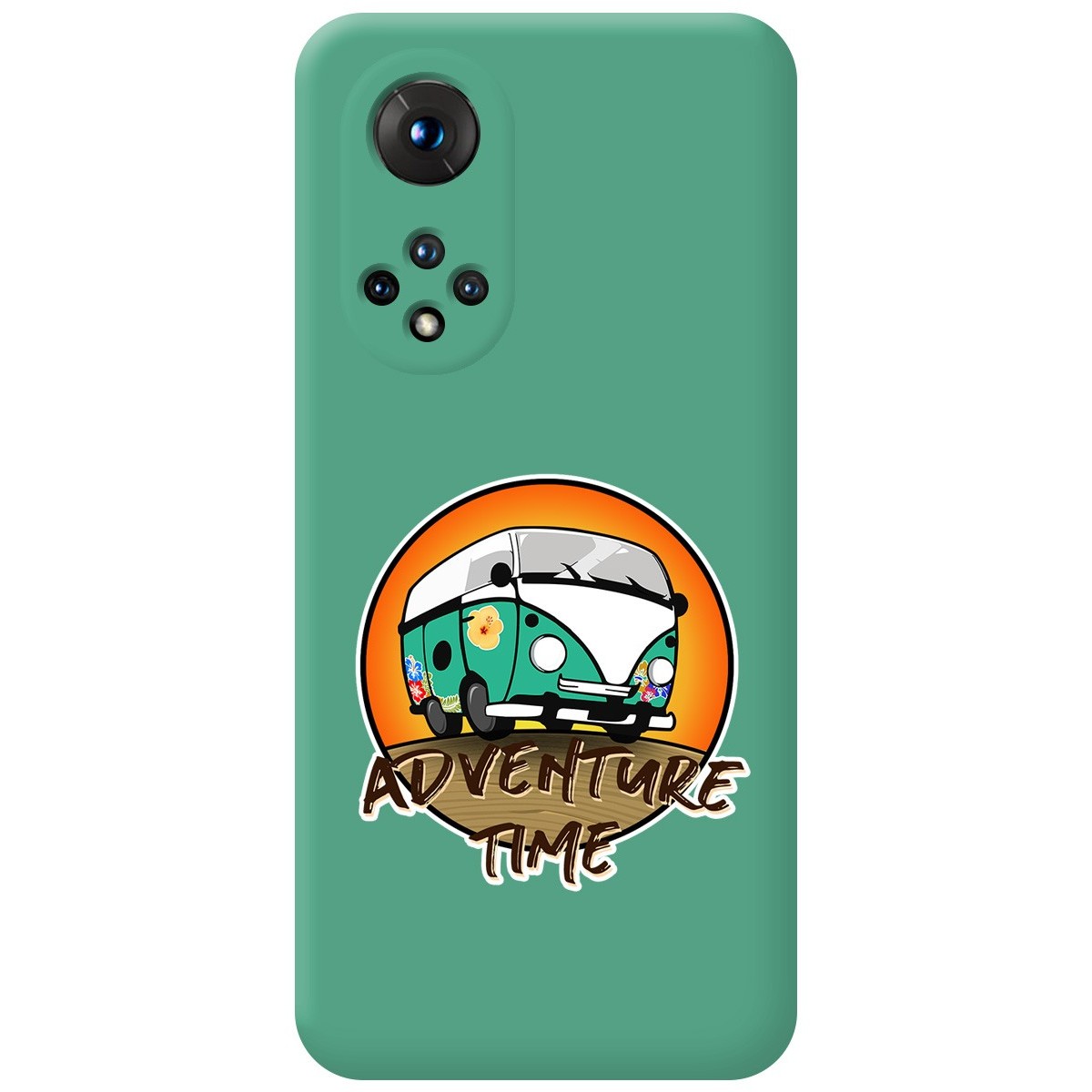 Funda Silicona Líquida Verde para Huawei Honor 50 5G / Nova 9 diseño Adventure Time Dibujos