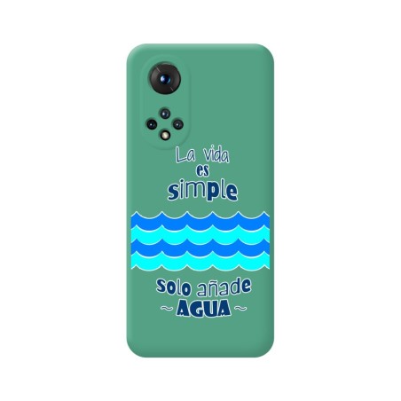 Funda Silicona Líquida Verde para Huawei Honor 50 5G / Nova 9 diseño Agua Dibujos