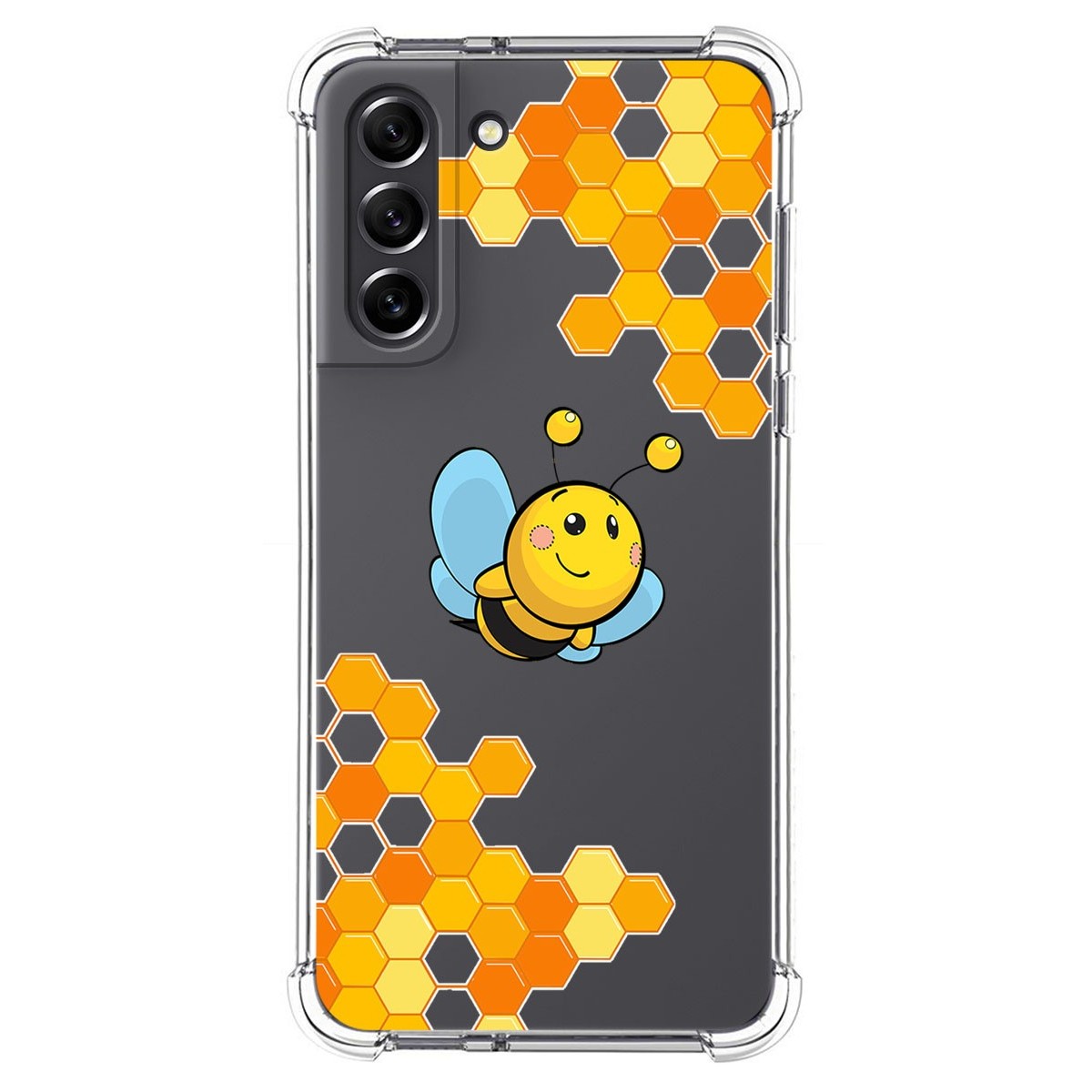 Funda Silicona Antigolpes para Samsung Galaxy S21 FE 5G diseño Abeja Dibujos