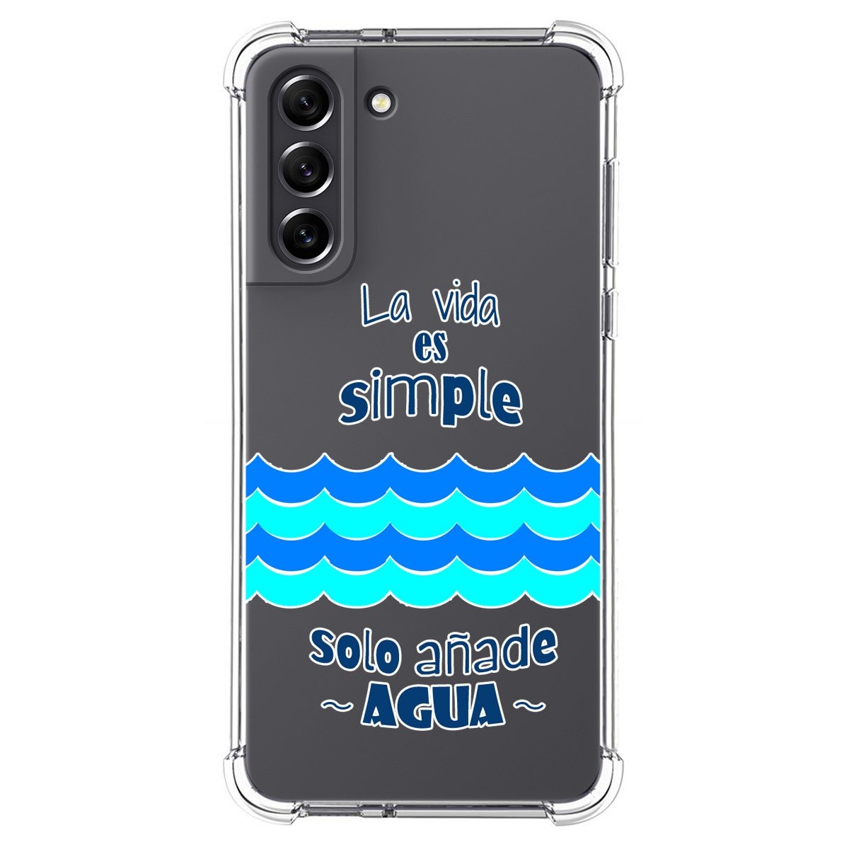 Funda Silicona Antigolpes para Samsung Galaxy S21 FE 5G diseño Agua Dibujos