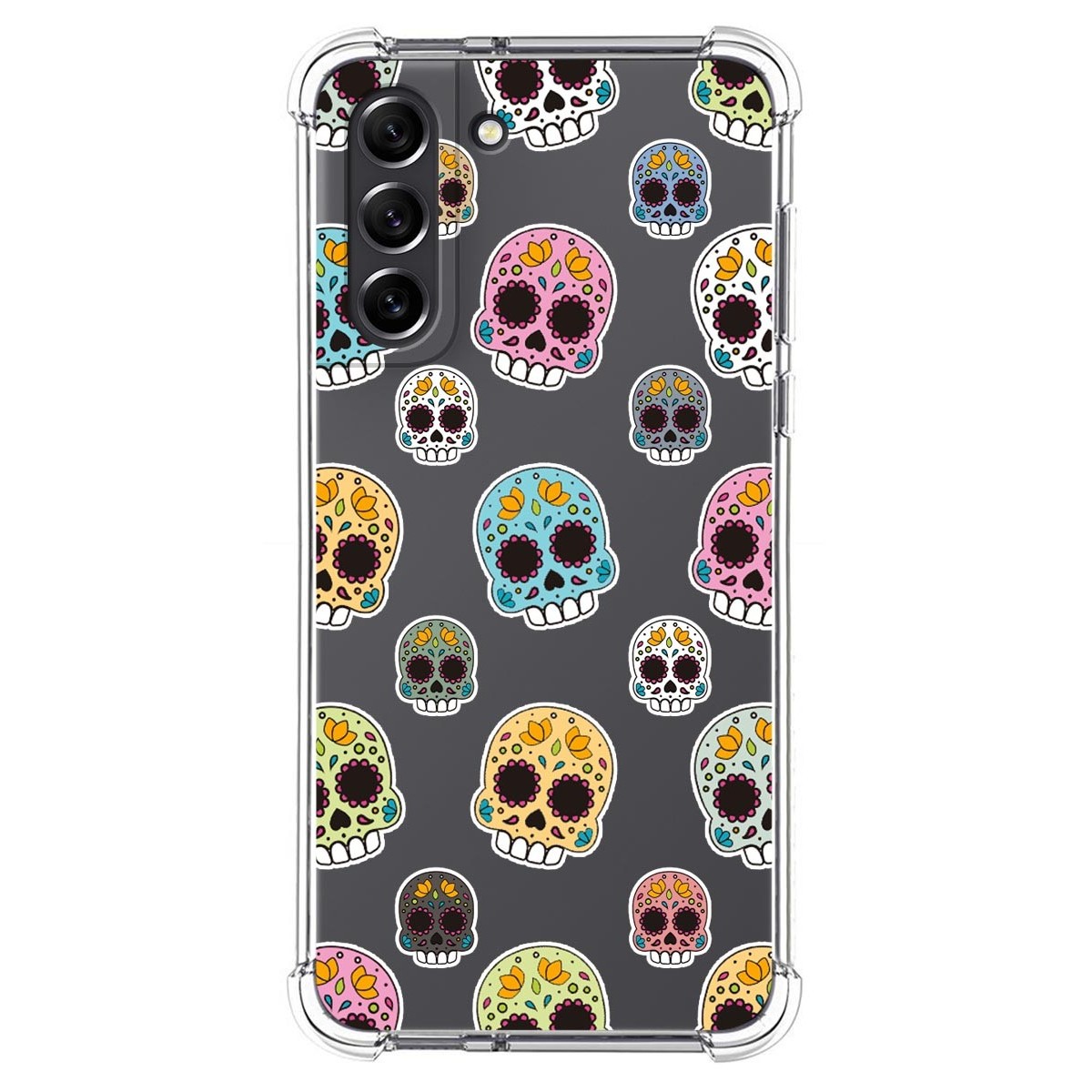 Funda Silicona Antigolpes para Samsung Galaxy S21 FE 5G diseño Catrina Dibujos